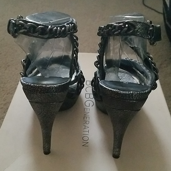 Pewter chain heels - Picture 4 of 6